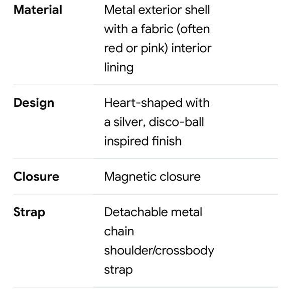 Kate Spade X Target Silver Reflective Disco Heart Crossbody Bag - Picture 7 of 7